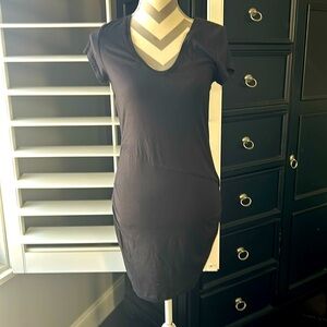 Black cotton athleta dress.